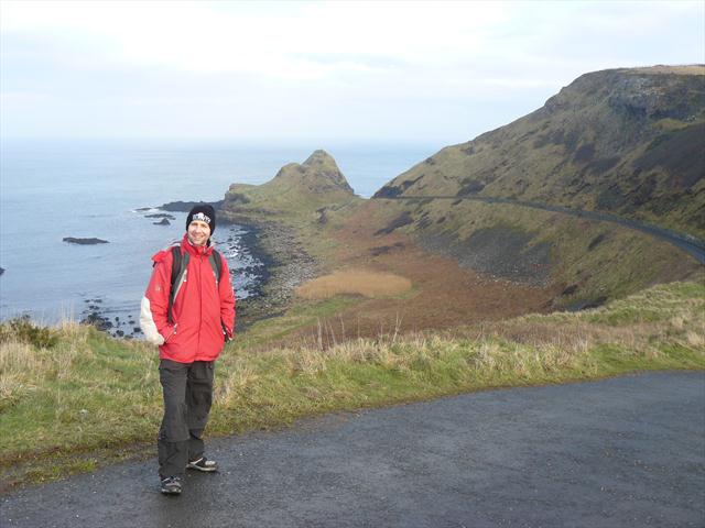 Pája na počátku naší cesty k Giant's Causeway - obrův chodník